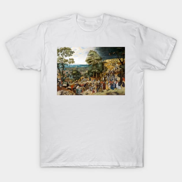 Pieter Bruegel the Elder The Sermon of Saint John the Baptist T-Shirt by pdpress